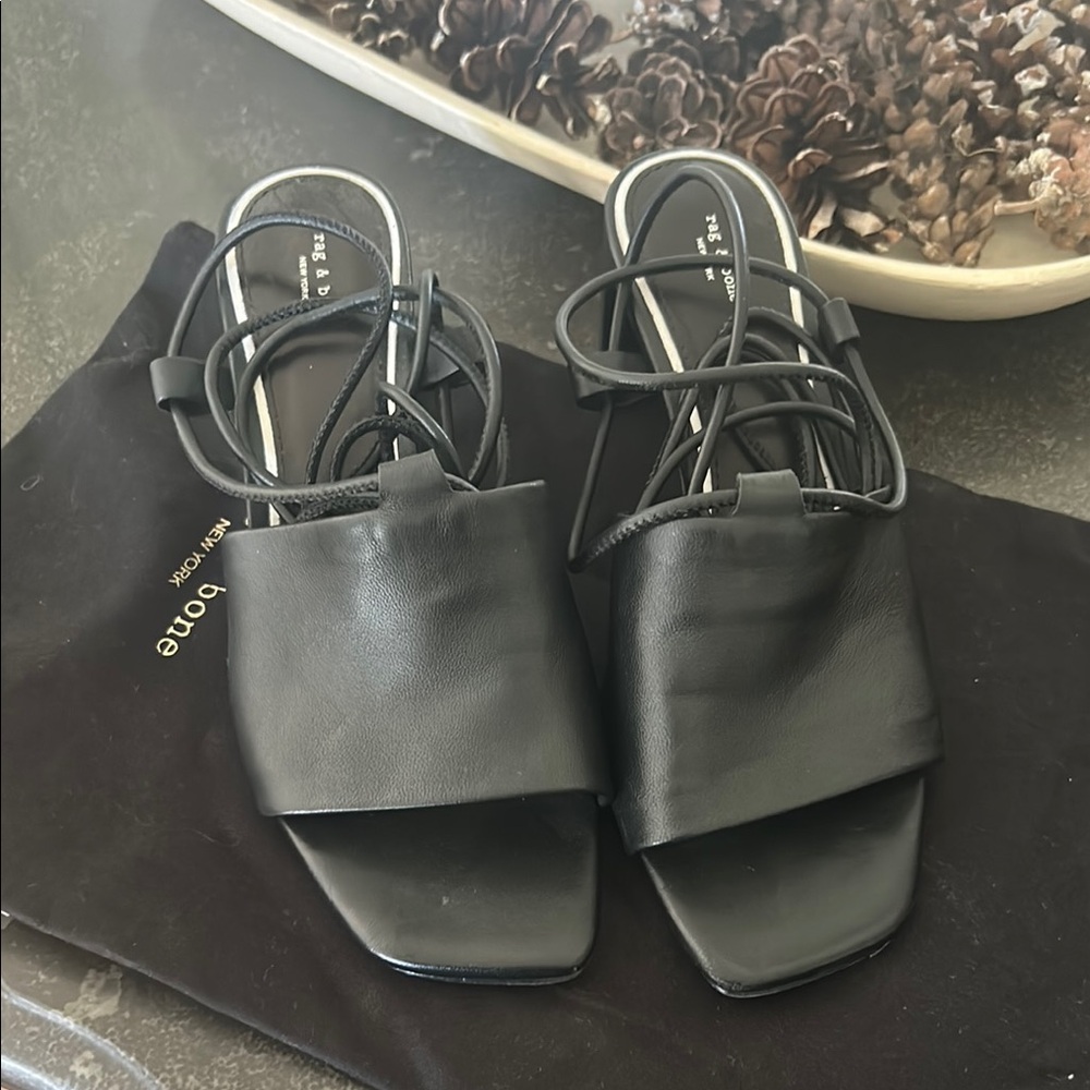 Rag & Bone Black Strappy Sandals